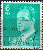 ESPAÑA 1977 2392 Sello Serie Basica Rey Don Juan Carlos I 6p usado